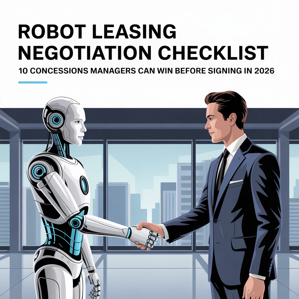 Essential Robot Leasing Negotiation Checklist for 2026